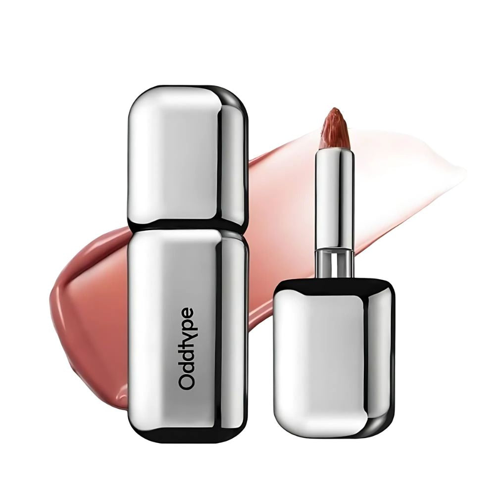 The Oddtype Unseen Mirror Tint (3.5g) is a high-shine, long-lasting lip tint that offers a mirror-like glossy finish. 