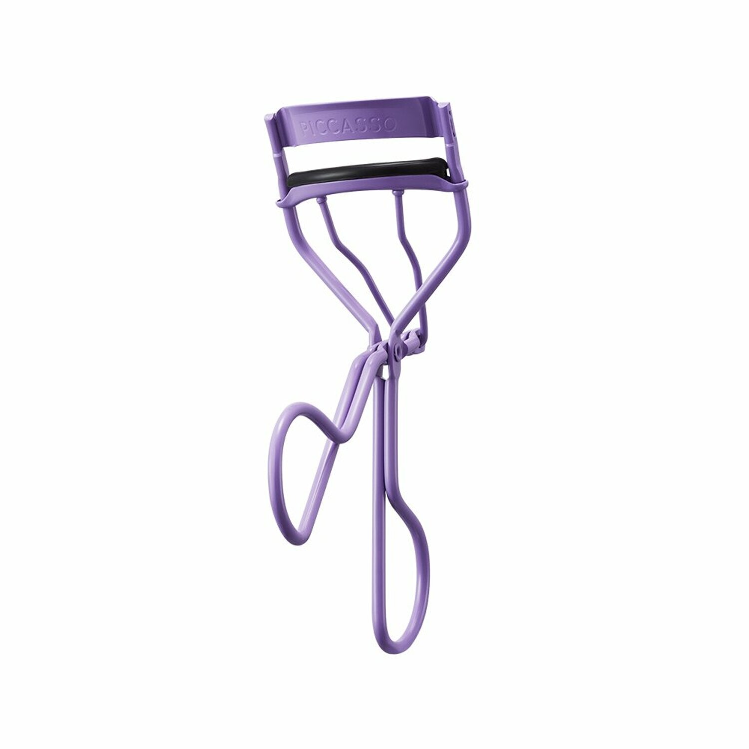 Purple eyelash curler with 2 silicone refill pads by PICCASSO Collezioni.