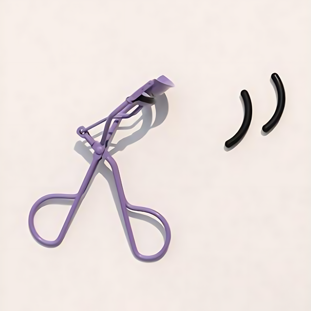 PICCASSO Collezioni Purple Eyelash Curler with 2 Silicone Refill Pads.