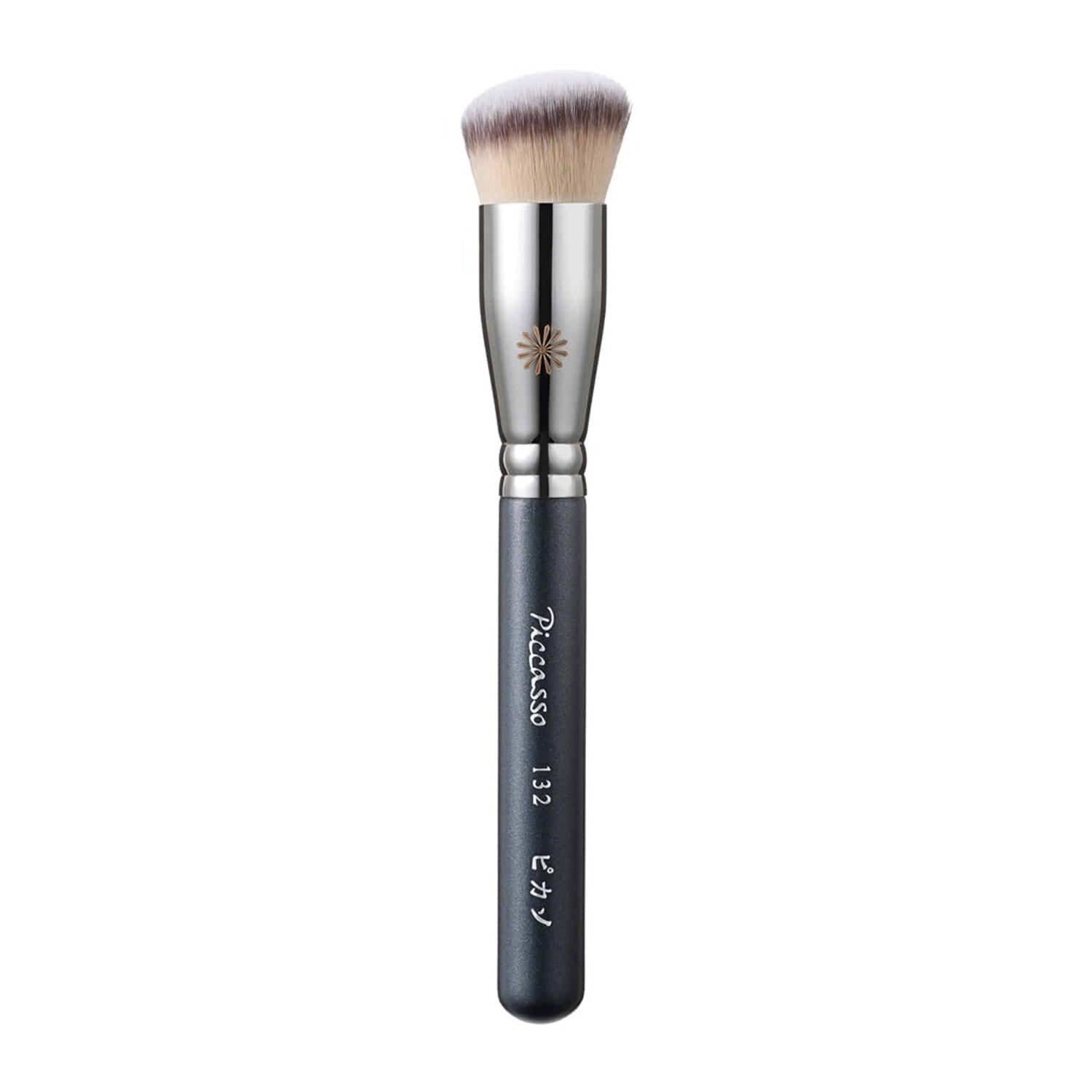 A foundation brush by Picasso featuring soft bristles and a sleek handle.