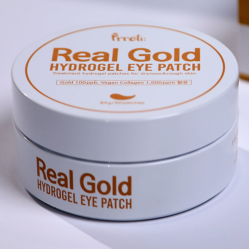 PRRETI Real Gold Hydrogel Eye Patch 60sheets - DODOSKIN