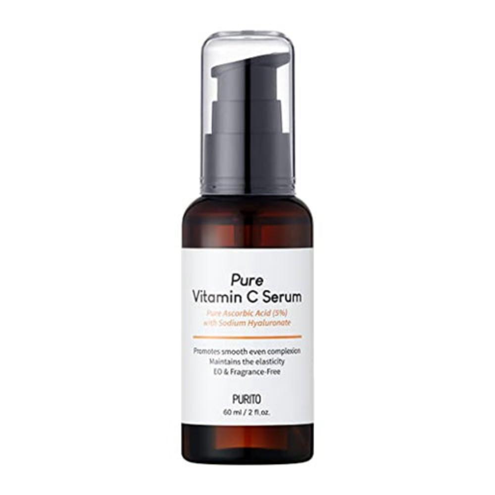 PURITO Pure Vitamin C Serum 60ml (Renewal) is a revitalized serum designed to brighten the skin and improve its overall texture.