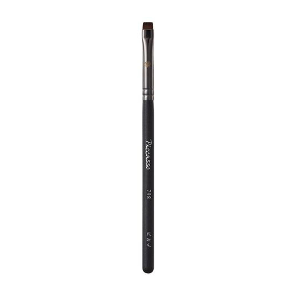 The Piccasso 798 Flat Eyeliner Brush is designed for precision and versatility in eyeliner application. 