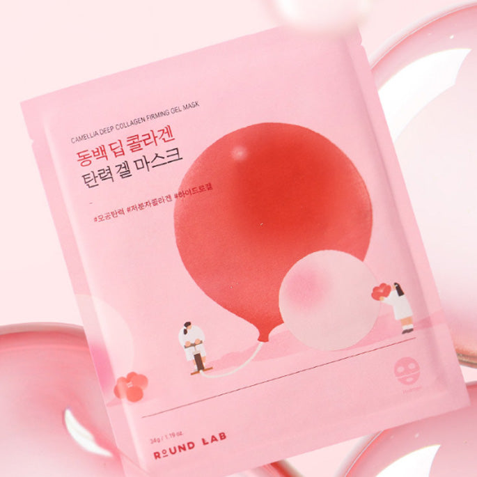 ROUND LAB Camellia Deep Collagen Firming Gel Mask x 4ea