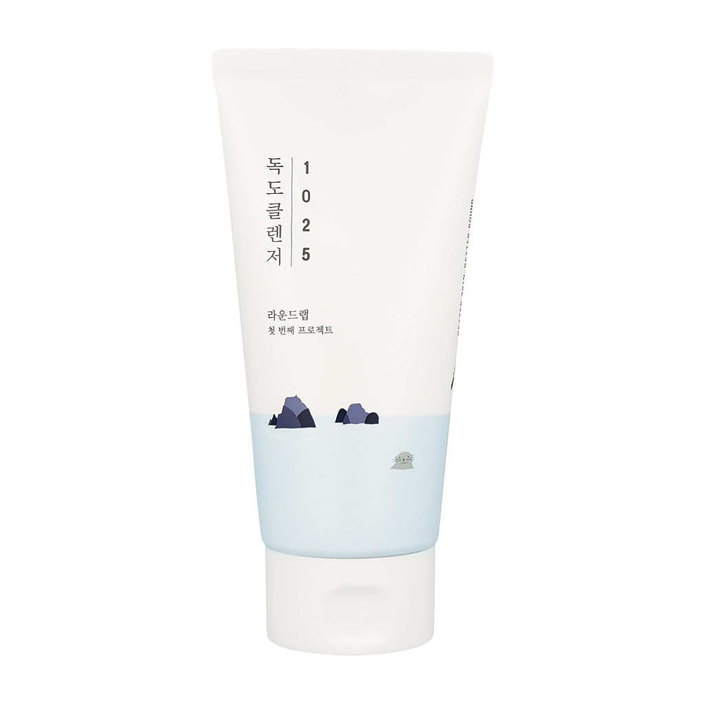 The Face Shop Blueberry Face Wash - ROUND LAB Dokdo Cleanser, available in 150ml/200ml sizes.