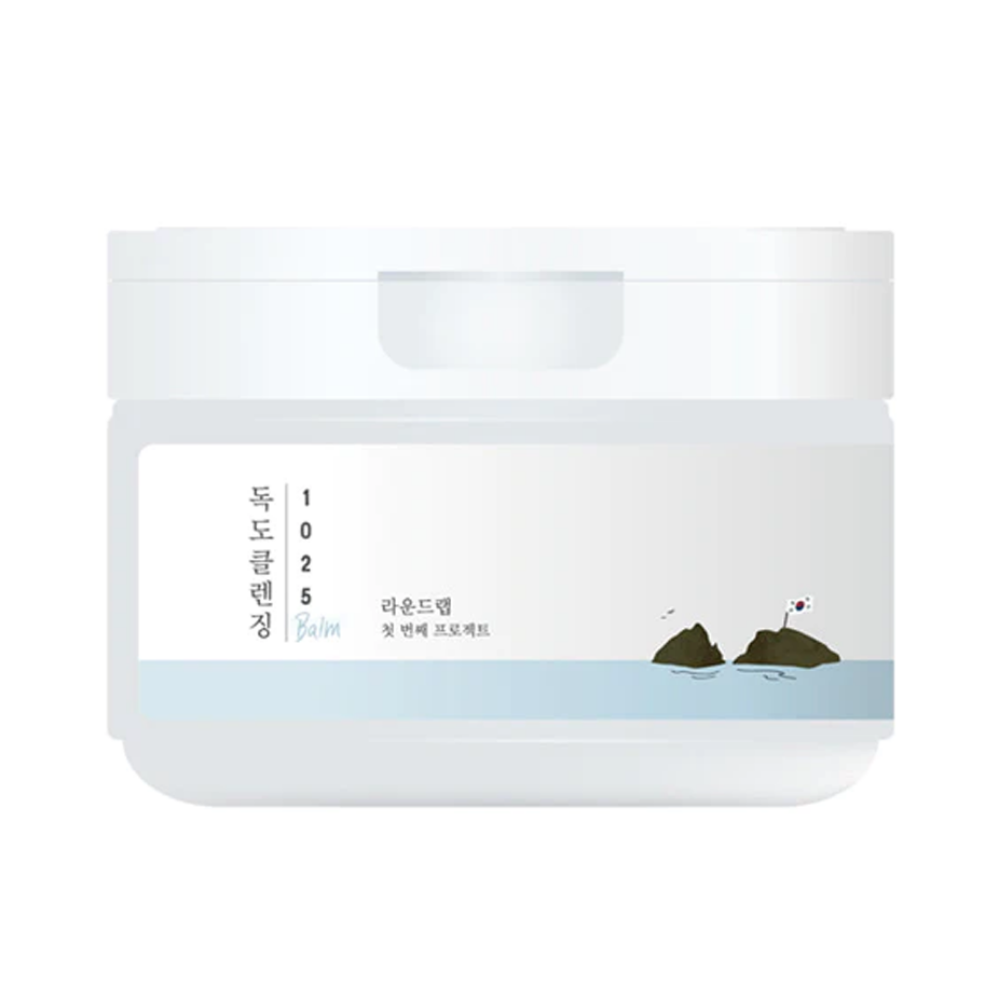 ROUND LAB 1025 Dokdo Cleansing Balm is a luxurious and effective makeup remover and cleanser that melts away makeup, impurities, and excess oil while maintaining the skin's moisture balance. 