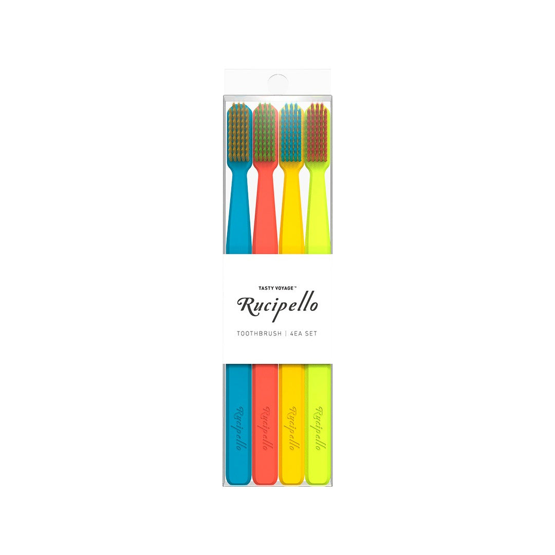 Rucipello Coral Reef 7 Degree Toothbrush 4ea