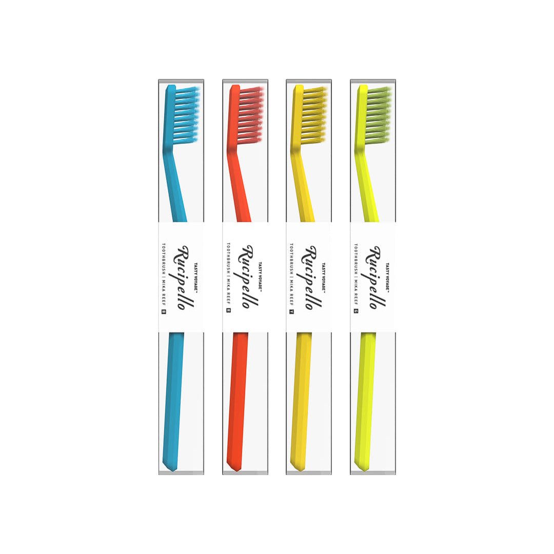 Rucipello Mika Reef 7 Degree Toothbrush 4ea