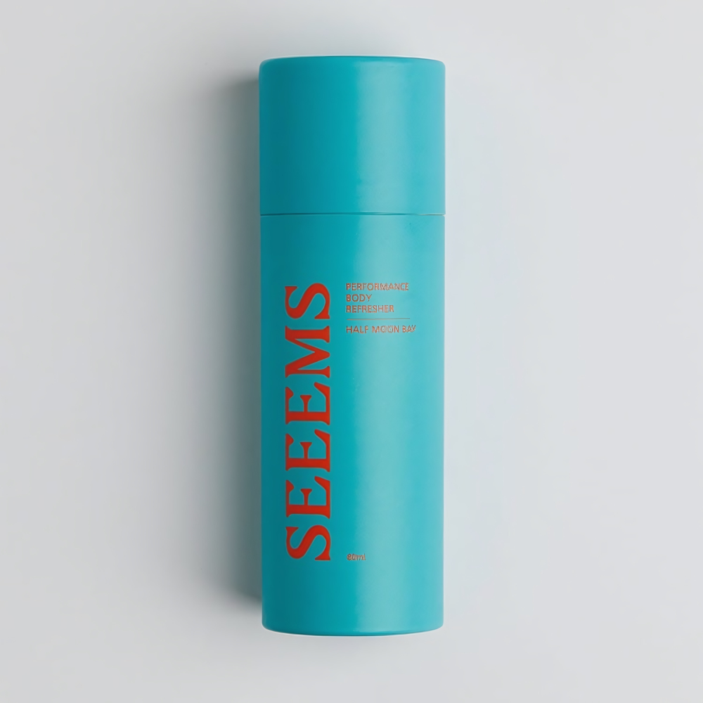 SEEMS Performance Body Refresher 80ml - Revitalizing body spray for a post-workout pick-me-up.