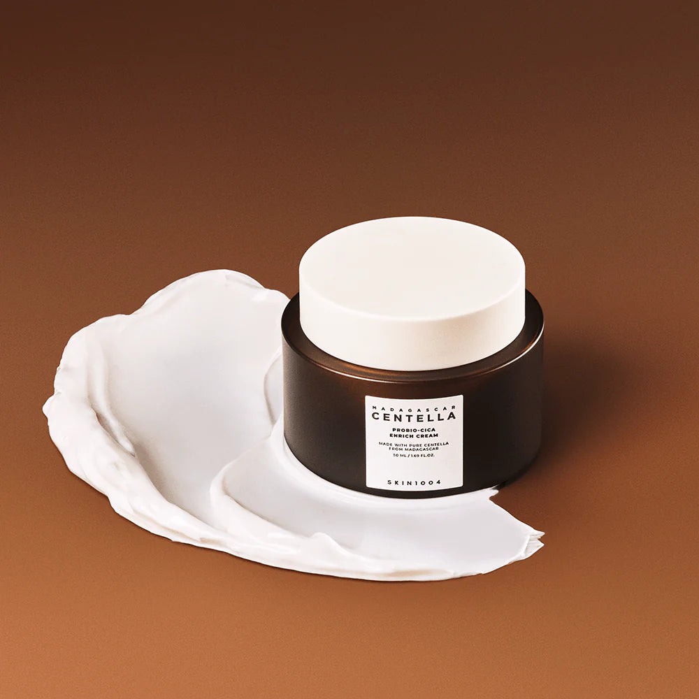 SKIN1004 Madagascar Centella Probio-Cica Enrich Cream 50ml - Gentle formula for calming irritated skin.