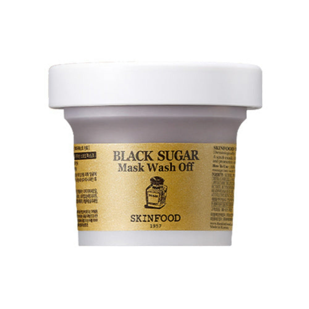 The SKINFOOD Black Sugar Mask Wash Off 120g is a popular exfoliating mask designed to brighten and smooth the skin