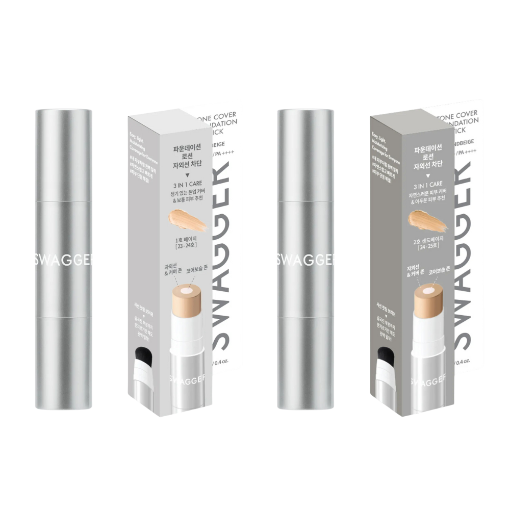 SWAGGER Easy Tone Cover Foundation Stick SPF50+ PA++++ 12g