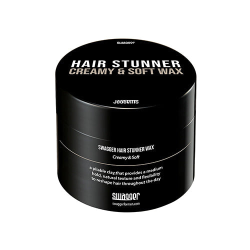 SWAGGER Hair Stunner Wax Creamy Soft 50g is a styling product designed to provide flexible hold and a natural finish. 