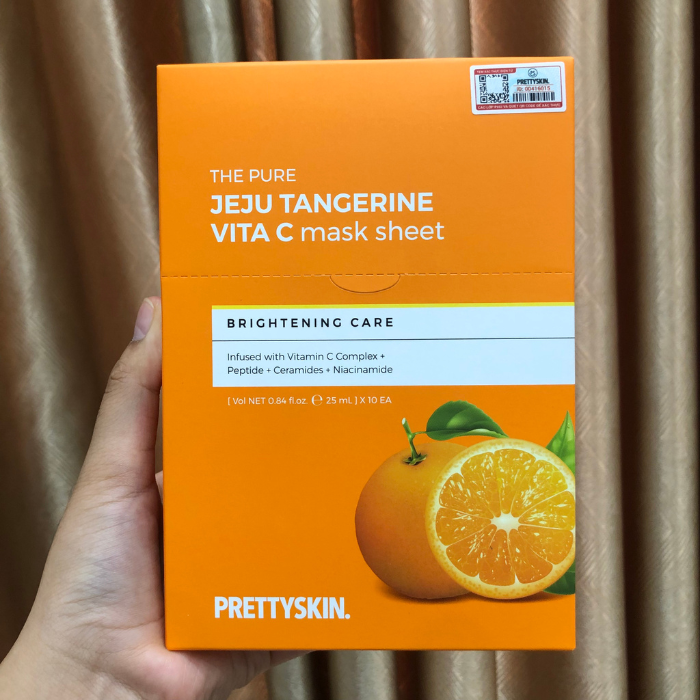 Pretty skin The Pure Jeju Tangerine Vita C Mask 10 Sheet - DODOSKIN