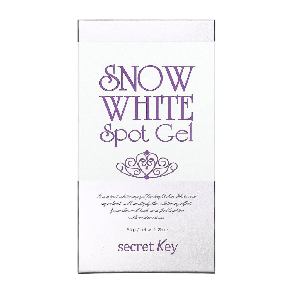 Secret Key Snow White Spot Gel 65ml: A targeted treatment that brightens and evens skin tone by reducing the appearance of dark spots.