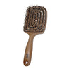 The yao Wood-like Square Boar Hair Brush is a premium styling tool designed to provide gentle yet effective hair care