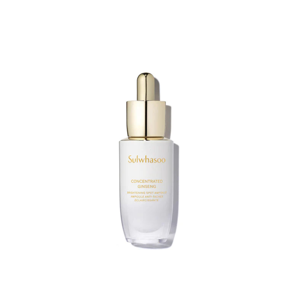 Sulwhasoo Concentrated Ginseng Brightening Spot Ampoule 20g - is a luxurious and potent skincare solution designed to target dark spots, hyperpigmentation, and uneven skin tone.