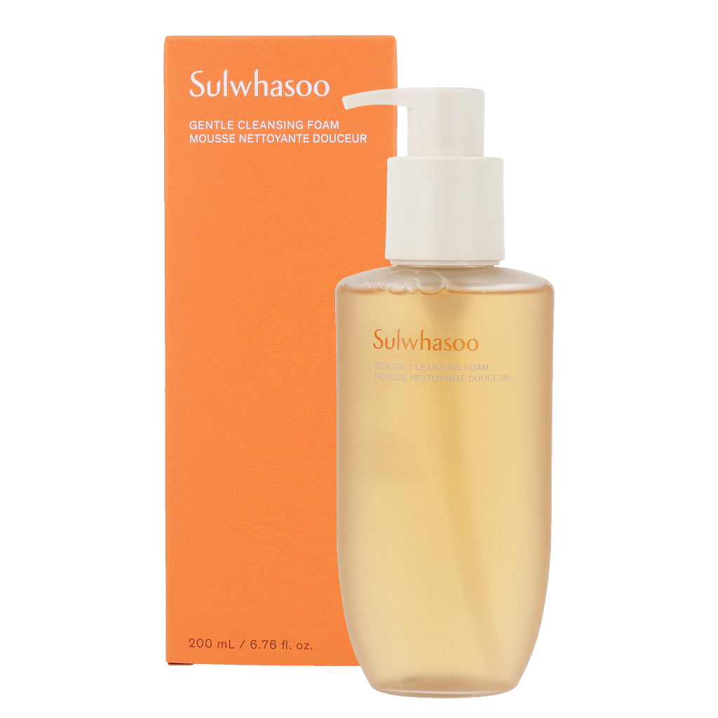 Sulwhasoo Gentle Cleansing Foam 200ml - Infused with traditional Korean herbs known for their soothing and nourishing properties, promoting a healthy and balanced complexion.