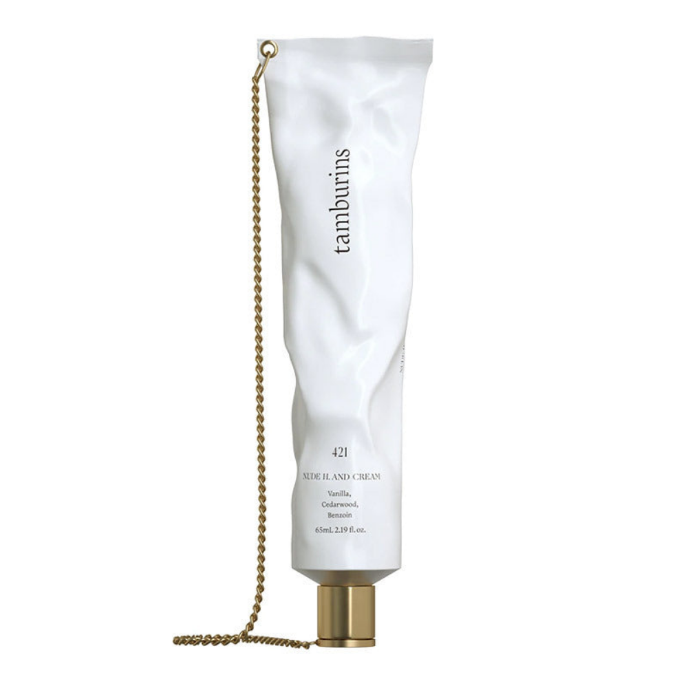 Luxurious TAMBURINS Chain Hand Cream - 30ml: Keep your hands soft and moisturized with this travel-friendly hand cream.