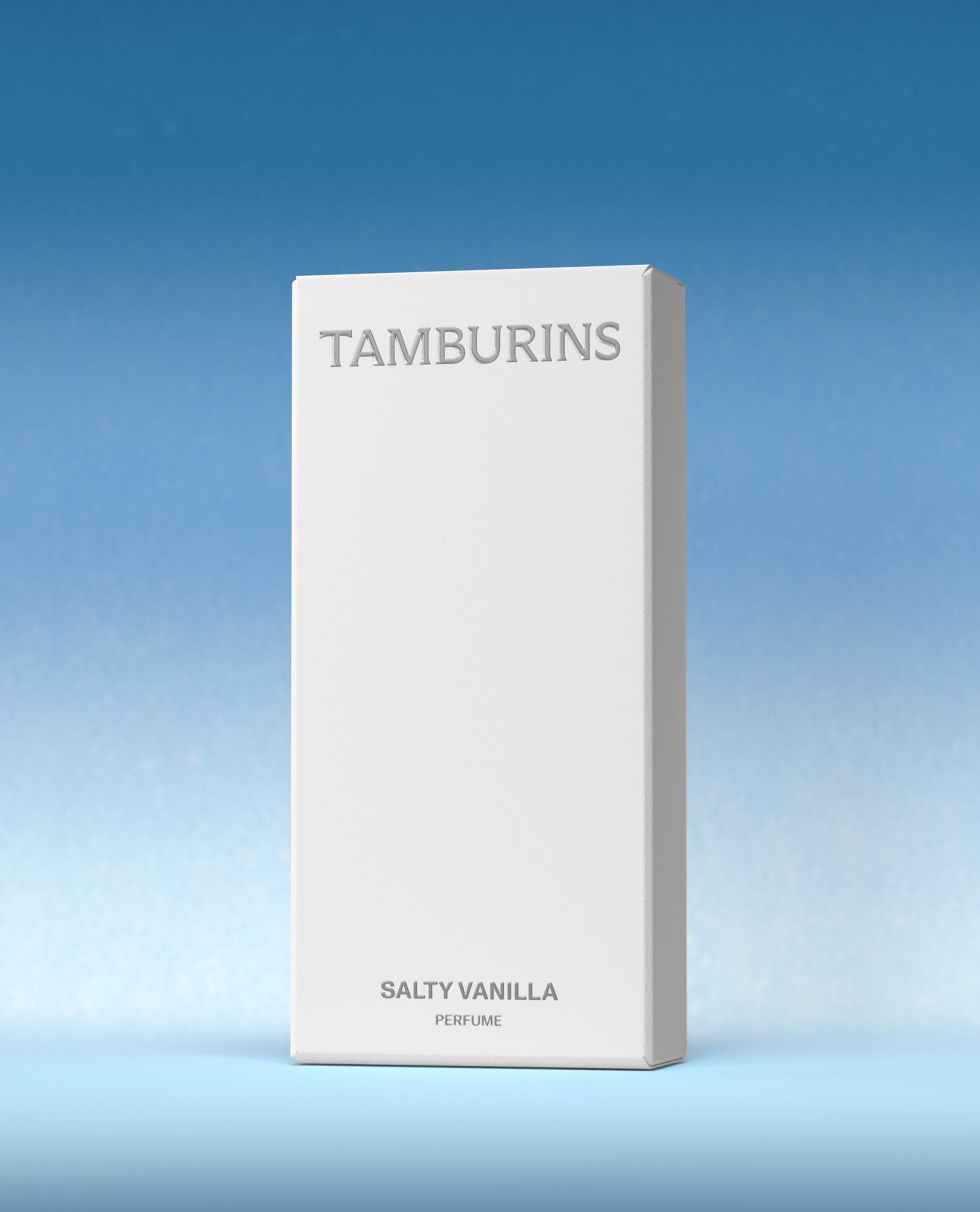 11ml / 50ml Tamburins perfume featuring a unique blend of salty vanilla fragrance.