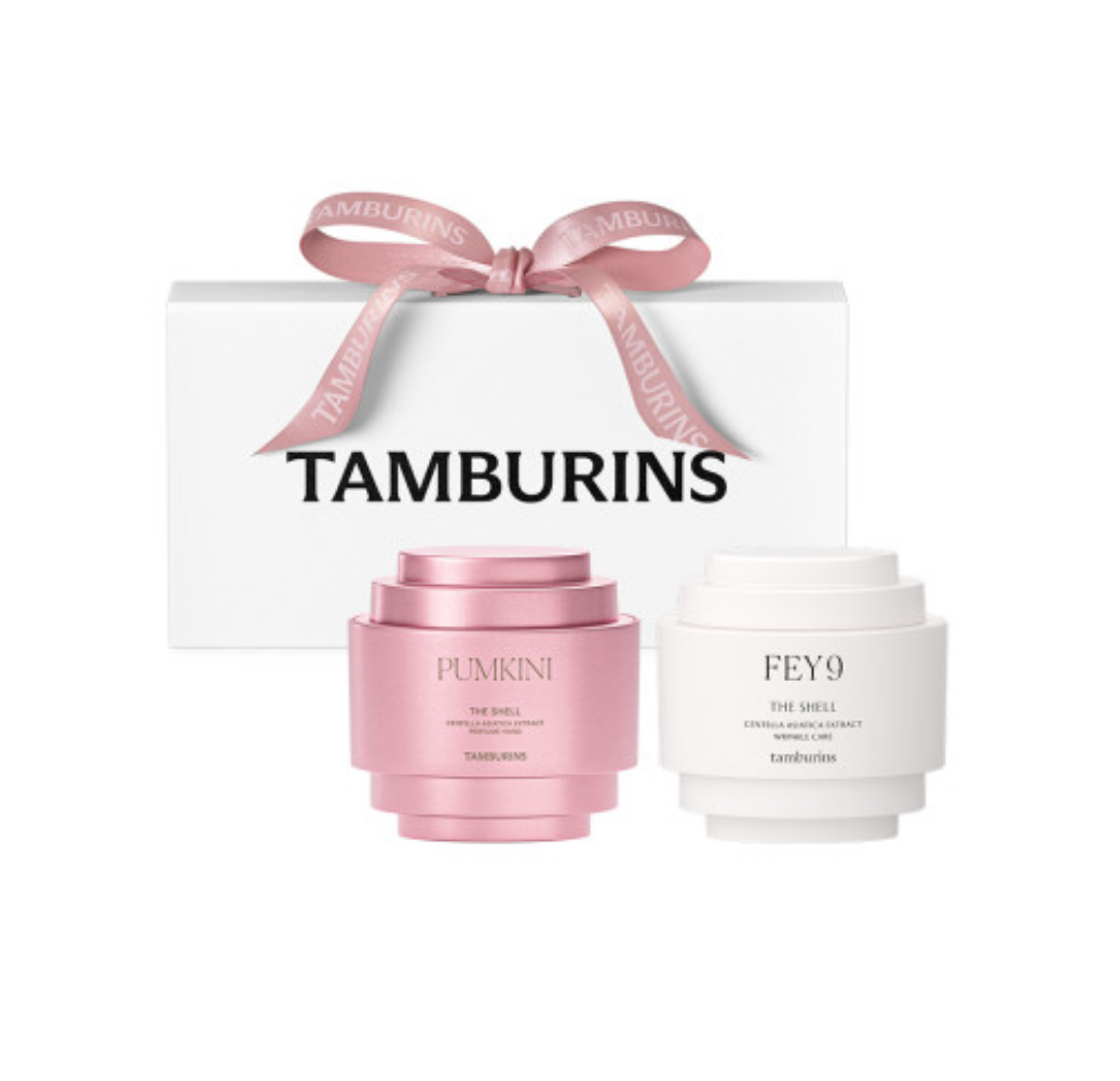 TAMBURINS Perfume hand mini duo set featuring PUMKINI and FEY9 scents.