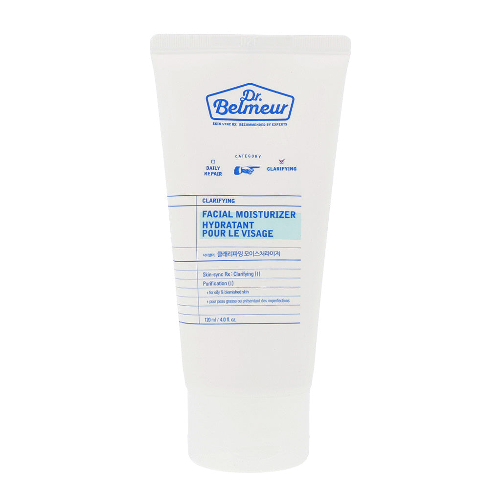 Dr.Belmeur Clarifying Facial Moisturizer 120ml bottle by THE FACE SHOP.