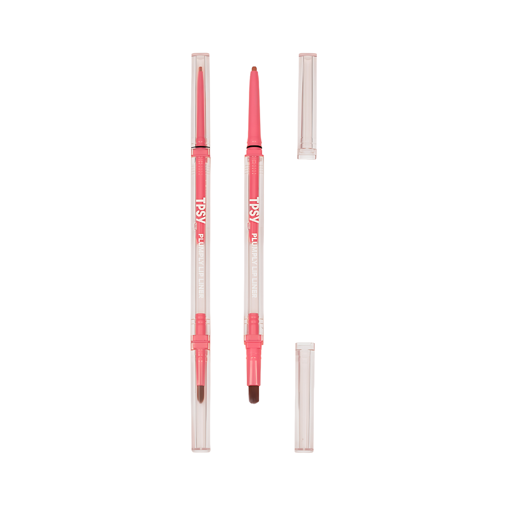 A close-up of TPSY Plumply Lip Liner, showcasing its sleek design and rich color in a 0.11g tube. Perfect for fuller lips!