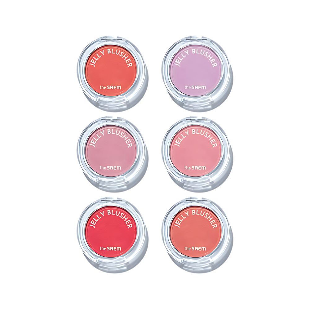 The SAEM Jelly Blusher in 6 colors, each 4.5g.