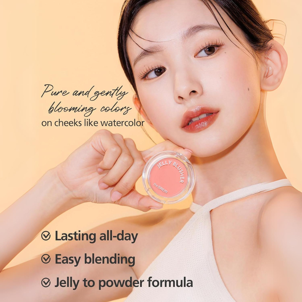 The SAEM Jelly Blusher: 6 colors, 4.5g each.