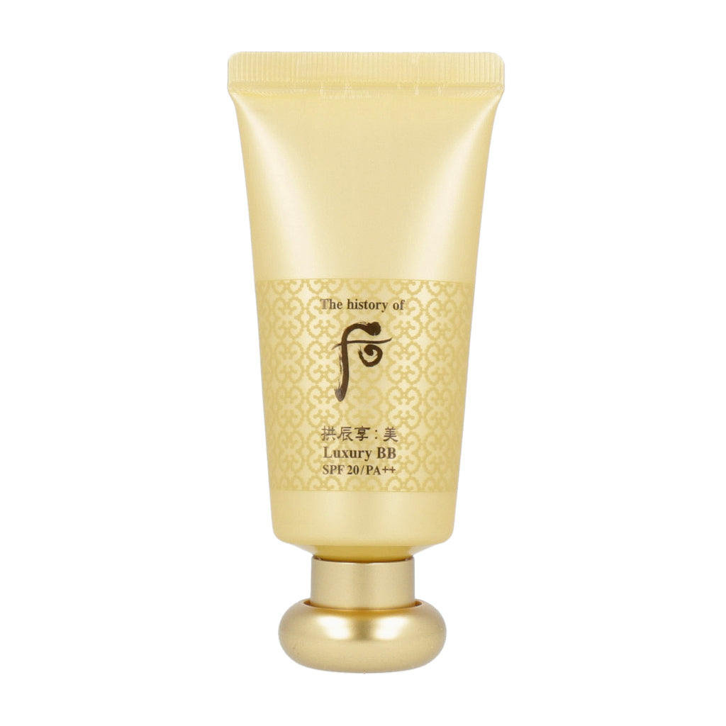 A 45ml bottle of The history of whoo Gongjinhyang Mi Luxury BB Cream with SPF20 PA++.