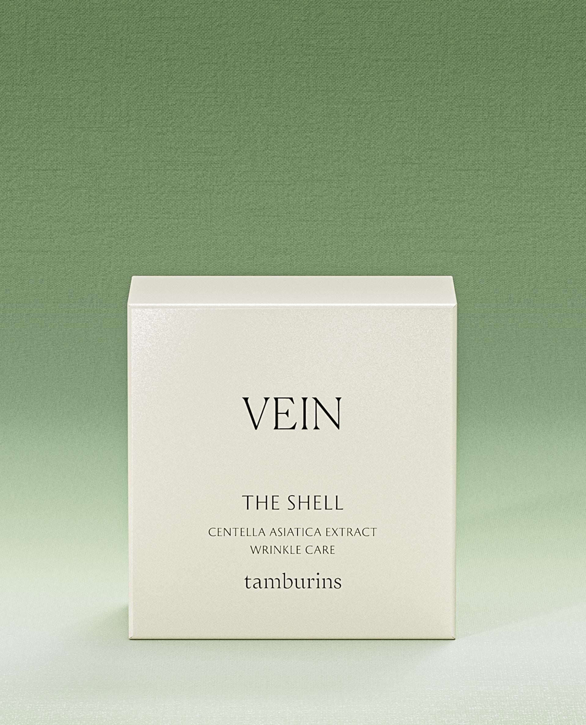 TAMBURINS THE SHELL Perfume Hand 30ml in a white container with a cream-colored shell design. #VEIN