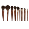 A set of 11 vegan artist brushes, perfect for school or professional use.