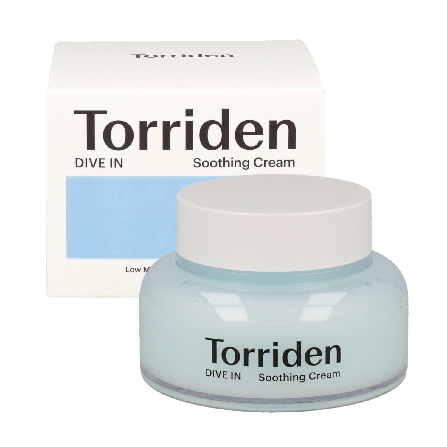 The Torriden DIVE-IN Low Molecular Hyaluronic Acid Soothing Cream 100ml is a soothing and hydrating cream designed to provide deep moisture and comfort to the skin