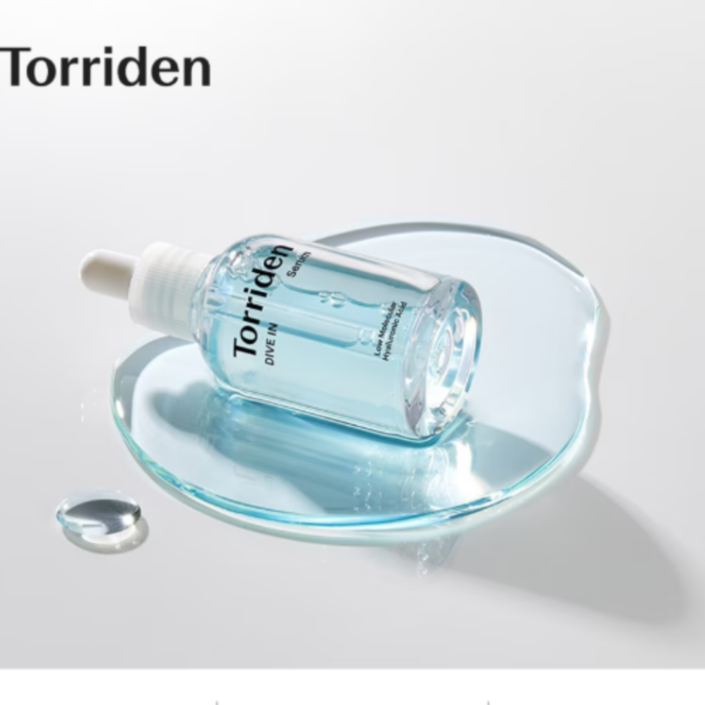 Torriden *renew* Dive-In Low Molecule Hyaluronic Acid Serum 50ml - Supports skin elasticity and reduces the appearance of fine lines and wrinkles.