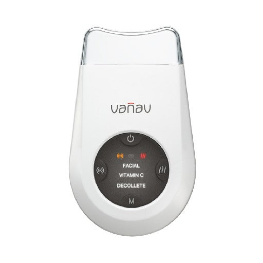 VANAV Skin Beam -  is an advanced skincare device designed to enhance the effectiveness of your skincare routine through the use of light therapy and microcurrents