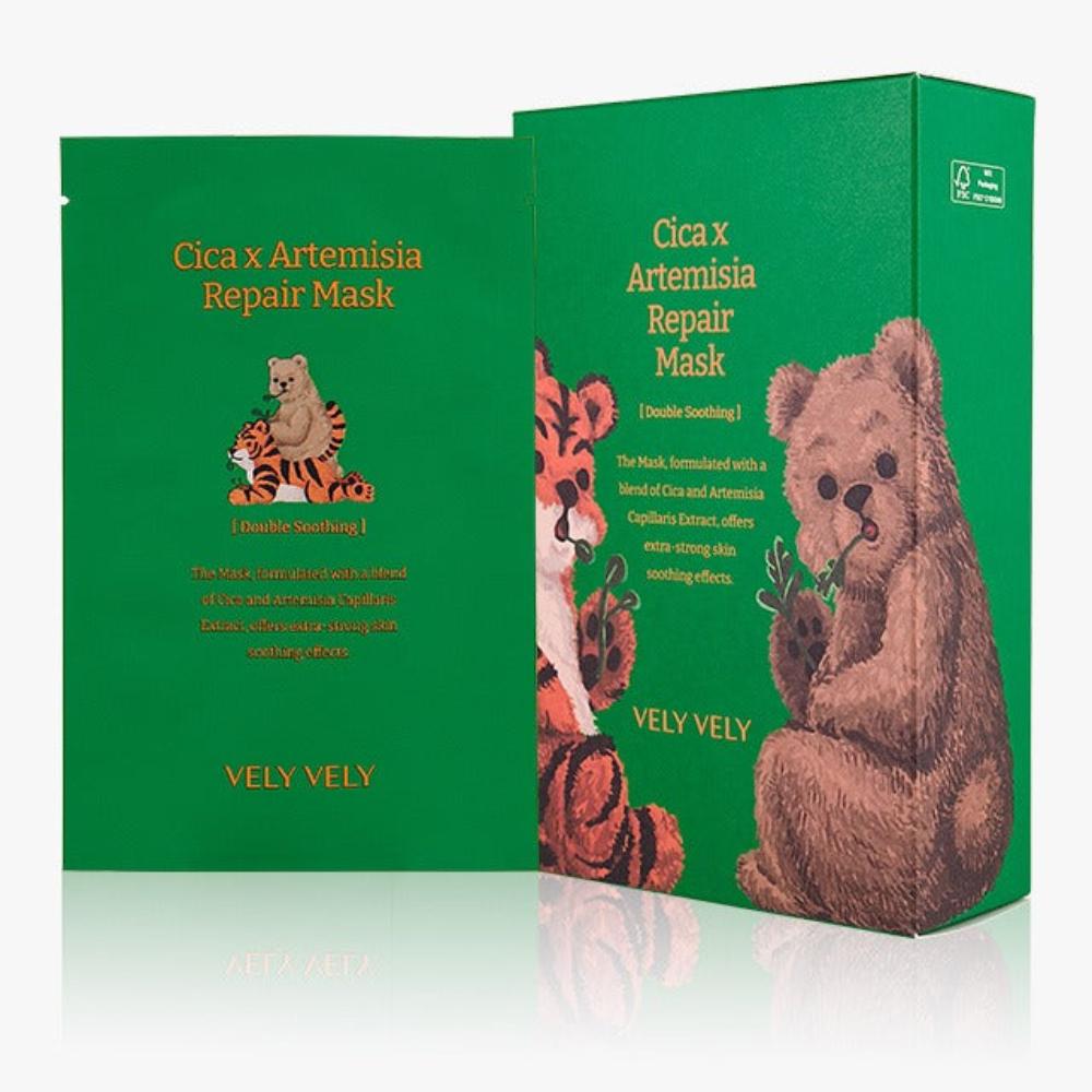 VELY VELY Cica Injin Artemisia Repair Mask 10ea [1box]