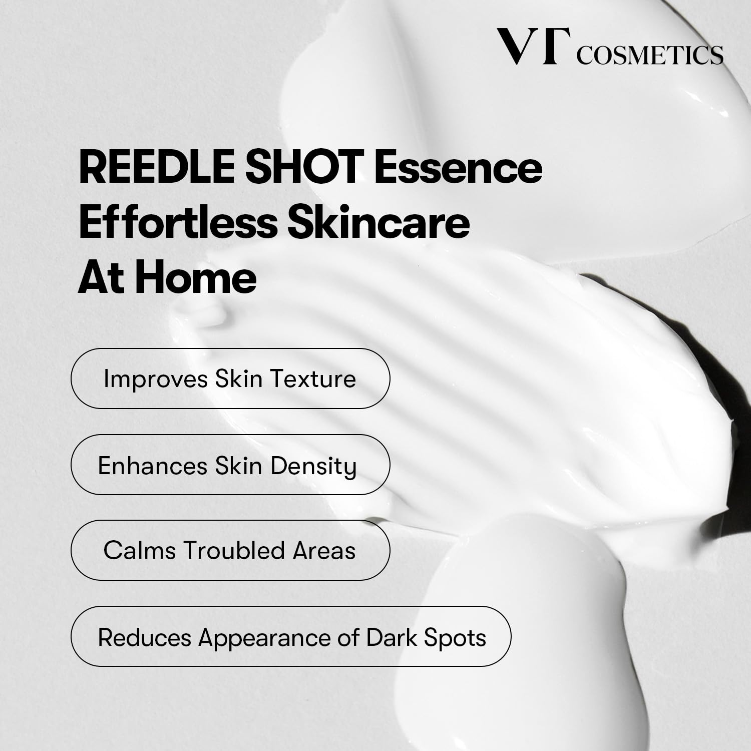 VT Cosmetics Cica Reedle Shot 700 Essence, 30ml, in a stylish bottle aimed at providing skin relief and moisture.