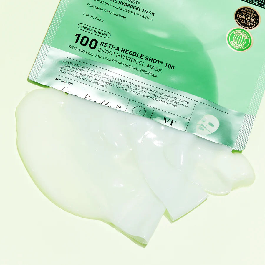 VT Cosmetics Reti-A Reedle Shot 100 2-Step Hydrogel Mask 5ea/10ea