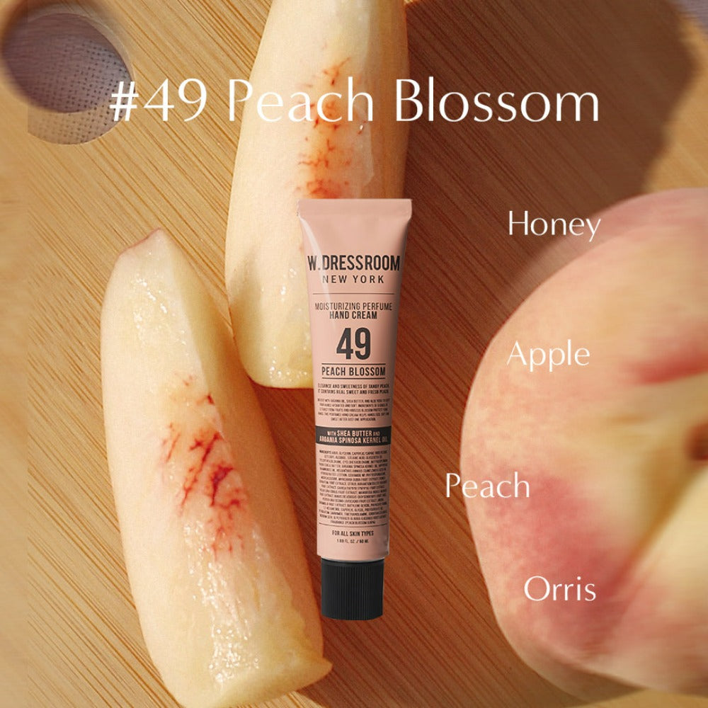 W.DRESSROOM Moisturizing Perfume Hand Cream 50ml in PEACH BLOSSOM