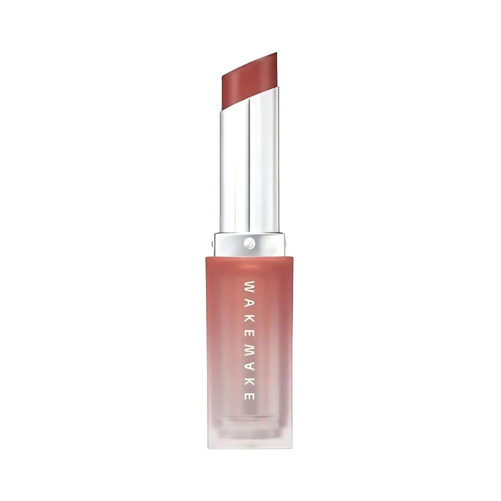 The WAKEMAKE Sheer Blurring Matte Stick (3.5g) offers a weightless, soft matte finish with a sheer wash of color, designed to blur imperfections for a smooth, flawless lip look.