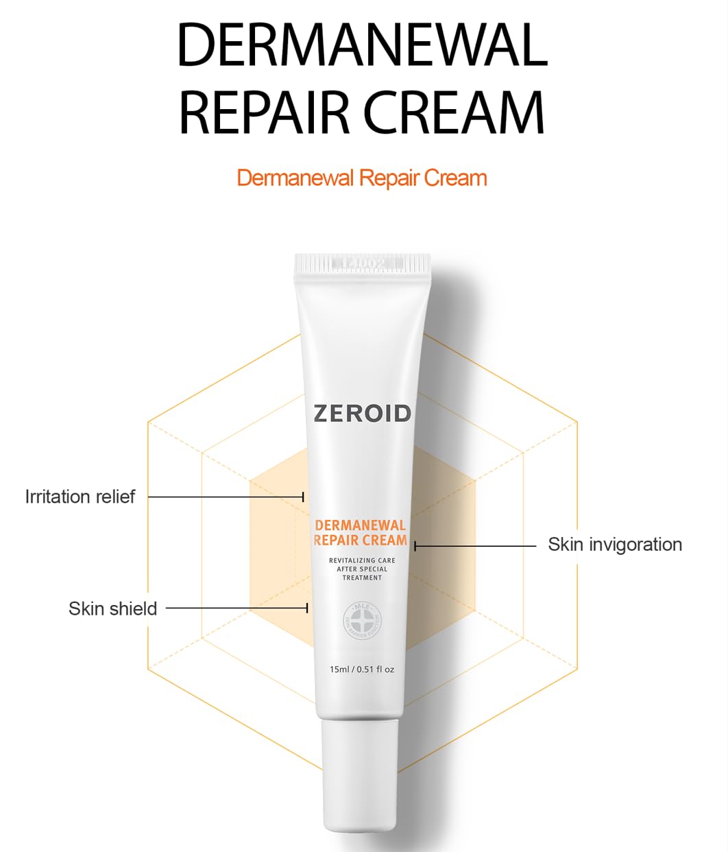 ZEROID Dermanewal Repair Cream 15ml