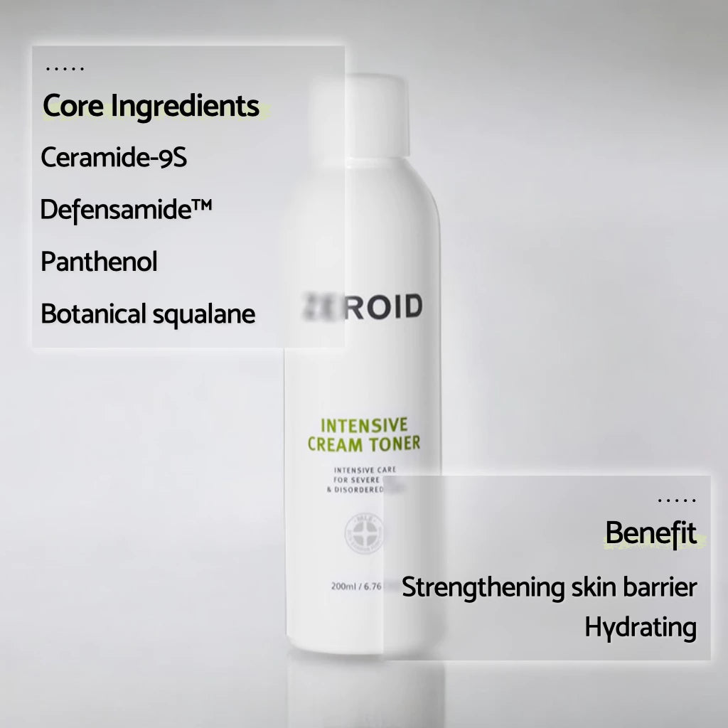 ZEROID Intensive Cream Toner 200ml