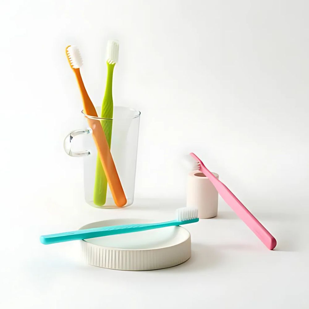 This 4-pack set is perfect for households or for stocking up on quality, dentist-recommended toothbrushes that prioritize gentle but efficient cleaning for long-lasting oral health.