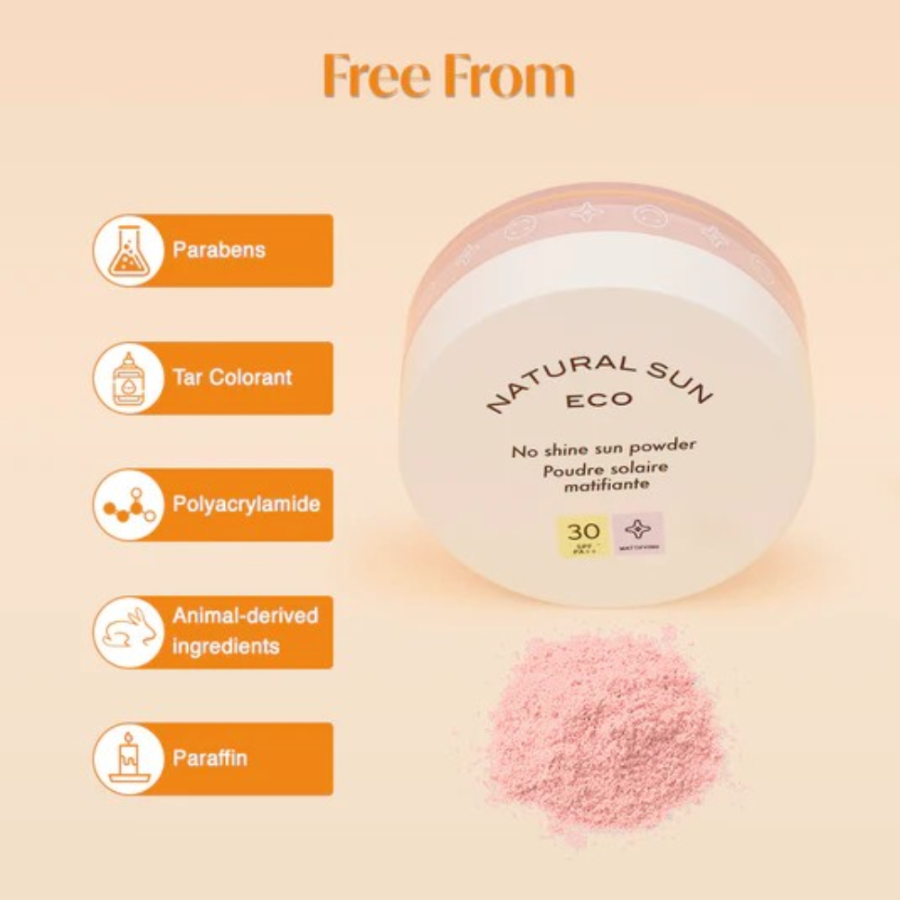 (KNEW) THE FACE SHOP Natural Sun Eco No Shine Sun Powder 13g - DODOSKIN