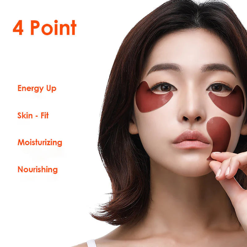 PETITFEE Cacao Energizing Hydrogel Eye Mask 60ea - DODOSKIN