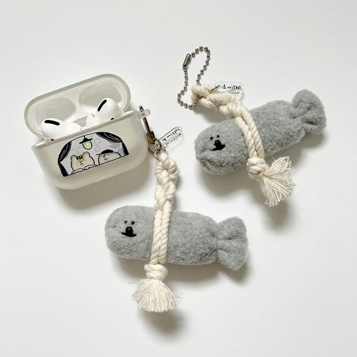 d.with GoodLuck Fish Bichon Keyring