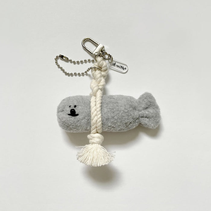 d.with GoodLuck Fish Bichon Keyring