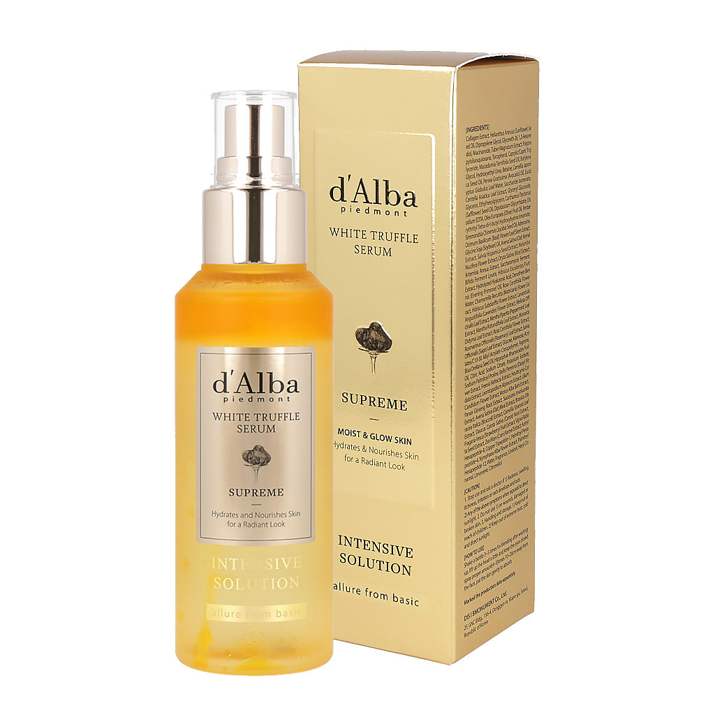 d'Alba White Truffle Supreme Intensive Serum 50ml/100ml - Enhanced skin radiance and even skin tone