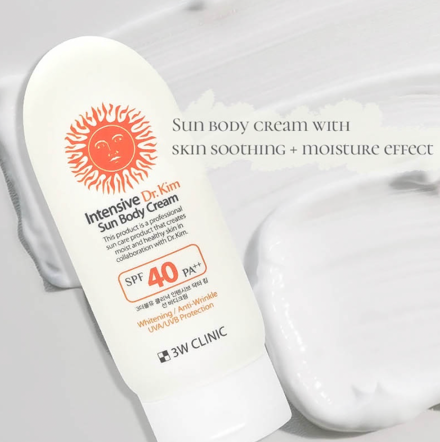 (Matt) 3W CLINIC Intensive Dr.Kim Sun Body Cream SPF40 PA++ 150g - DODOSKIN