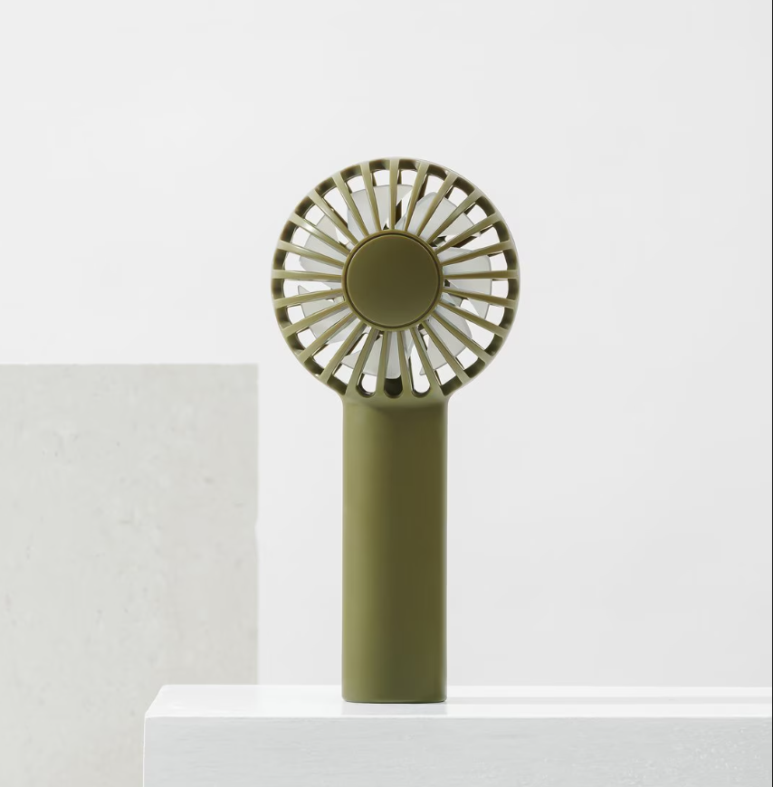 Handy Fan That is Light And Easy To Carry Khaki/Navy/Brick